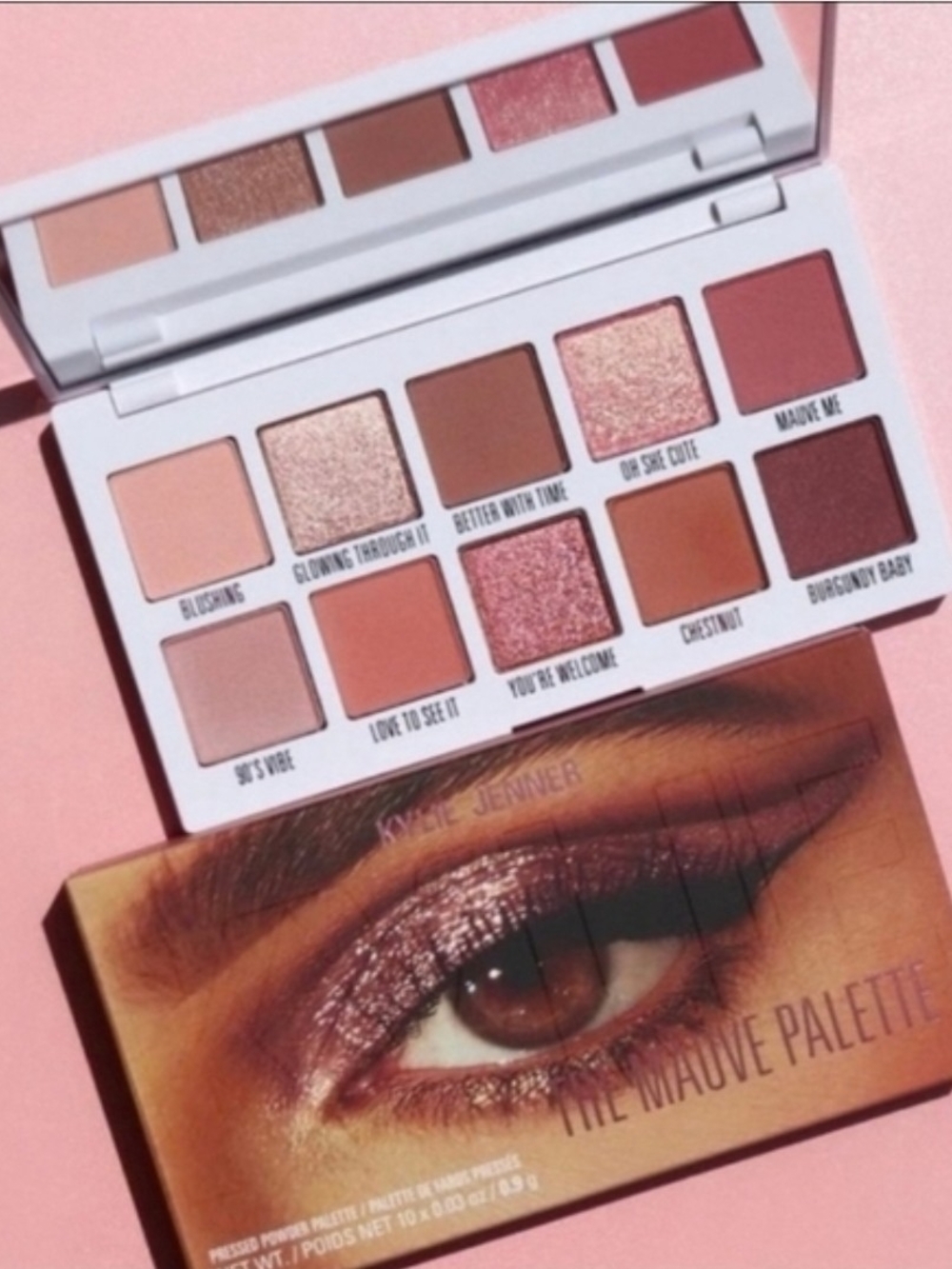 Kylie Jenner - The Mauve Palette 10 Highly Pigment Shades In 2 Finishes (NIB)